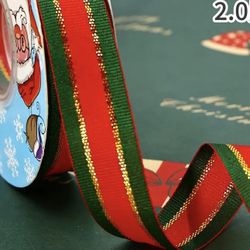 1 Roll Christmas Ribbon 2.0cm “W” X 22 m “L”