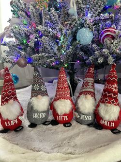 Personalized christmas gnomes