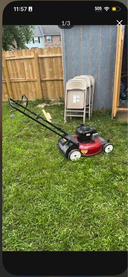 Gas lawn mower runs great