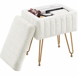 Vanity Stool Chair (White)