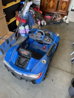 12v  Battery  Toy Car Blue Color 