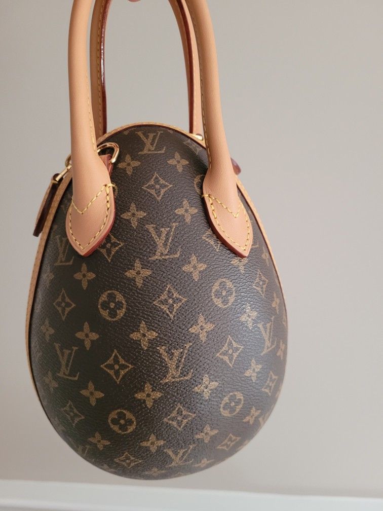 LV Louis Vuitton Monogram Egg Limited Edition Red Brown Bag Handbag Purse