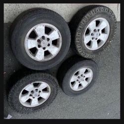4 X 265/65r17 6x5.5 6x139.7  Stock Tacoma Tundra 4Runner Sequoia Rims Wheels Yukon Tahoe Good 80% Treads Tires!!!!!!