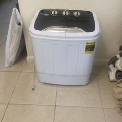 Compact Mini Twin Tub Washing Machine Portable 13.5lbs Laundry Washer and  Dryer