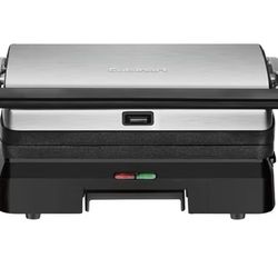 Cuisinart Griddler Indoor Grill & Panini Press Dishwasher-Safe Nonstick Cooking