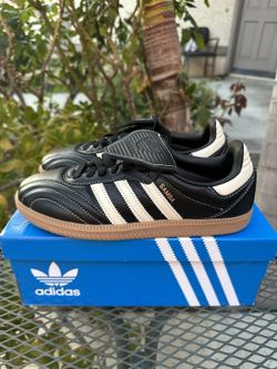 Women's adidas Originals Samba Long Tongue Shoes - Black Cream White Gum - Size 6.5, 8, 9, 9.5