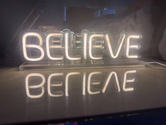 BELIEVE LED Neon-Style Light Sign ✨