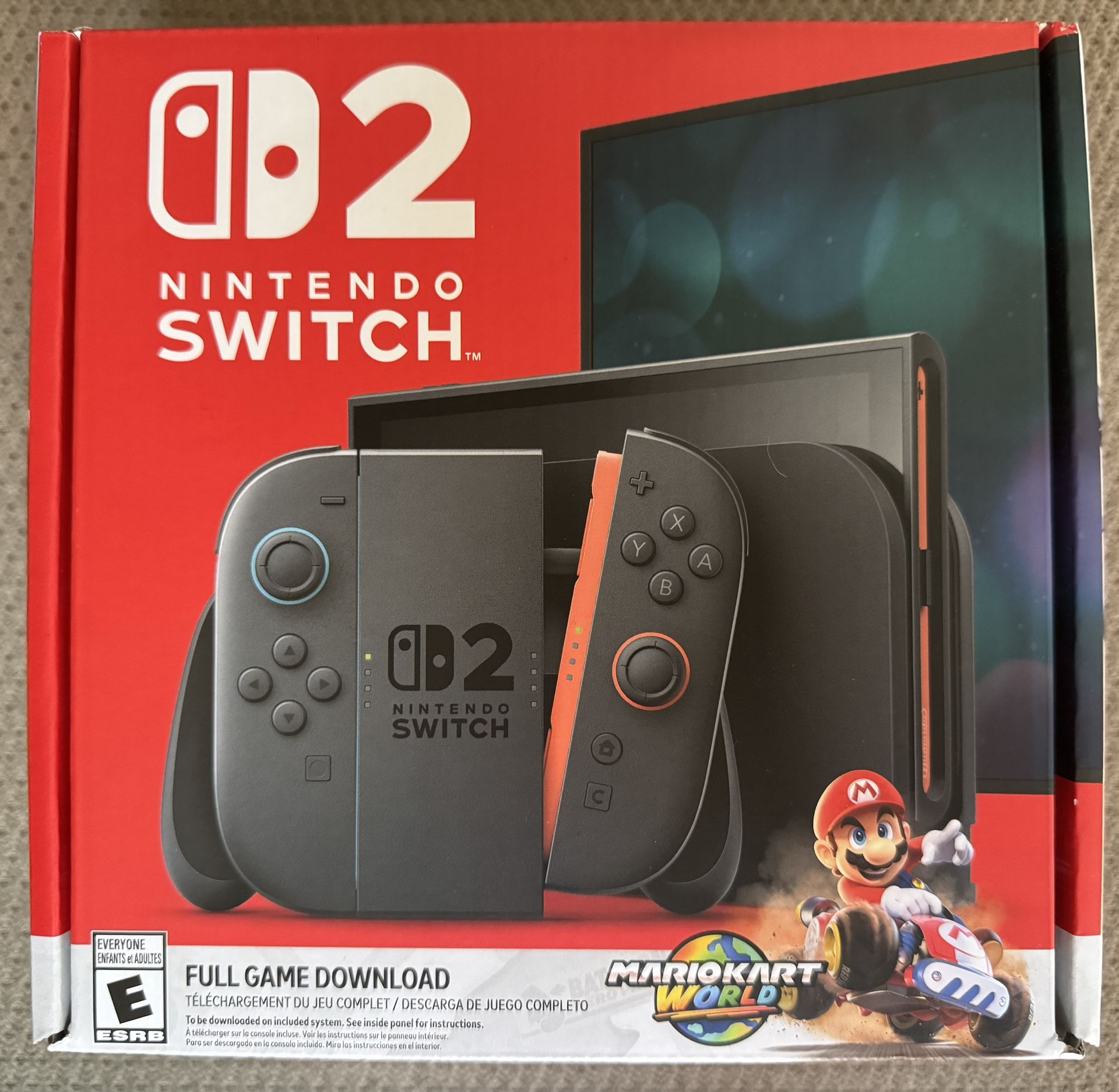 Nintendo Switch 2 Console + Mario Kart World Bundle (Digital Download Code)