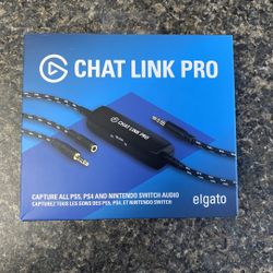 Elgato Chat Link Pro Audio Adapter for PS5, PS4 & Nintendo Switch in Original Box TPW009776