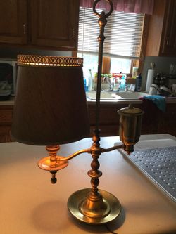 Brass desktop a lamp. Green Bay Wisconsin.