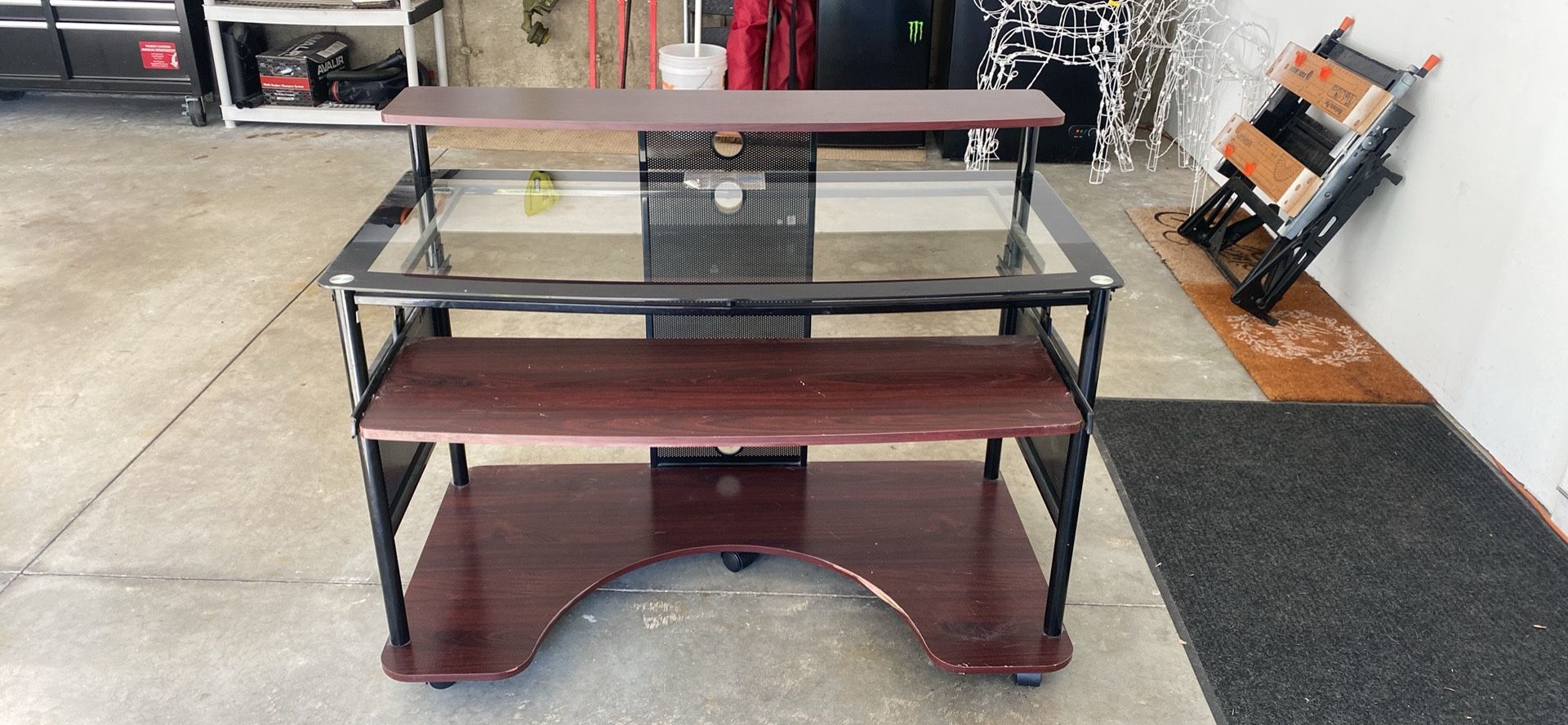 Computer Desk with keyboard Tray