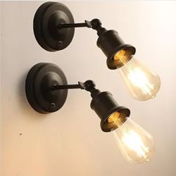 12V LED Wall Sconce Light Fixture with ON/Off Switch, Warm White Reading Lamp with E26 LED Bulb (Included) for RV, Boat, Marine, Motorhome, Caravan