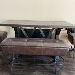Bar Height Dining Table With Chairs