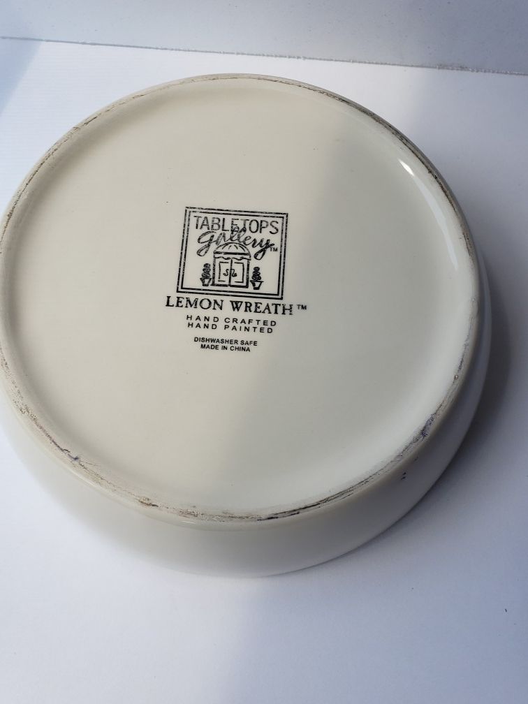 Tabletops Gallery Lemon Wreath Bowl