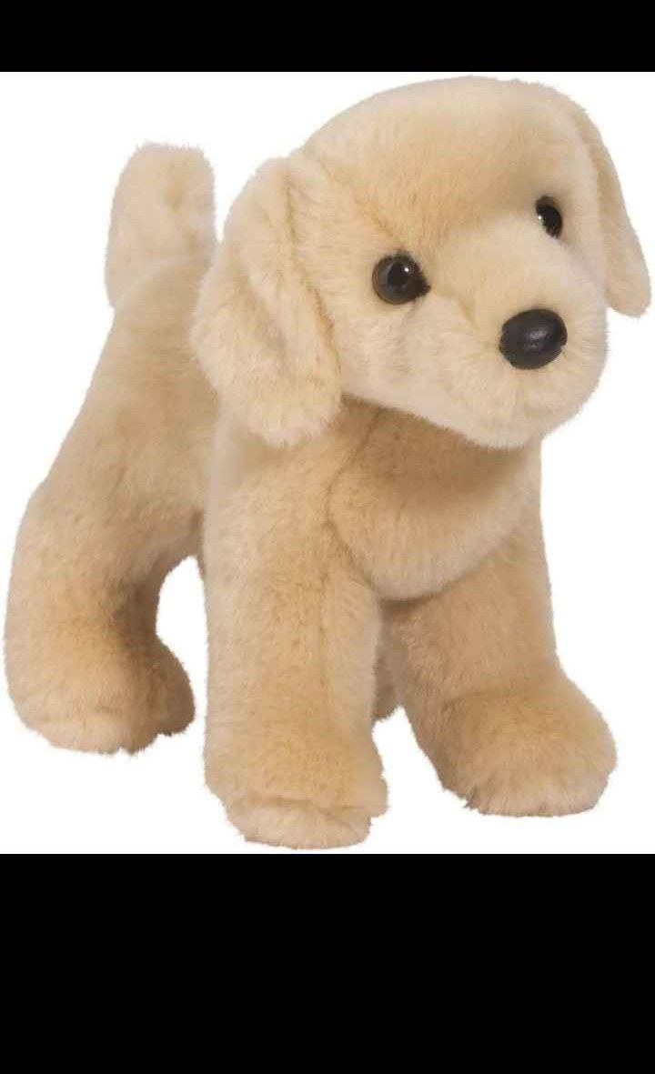 Douglas Cuddle Toys Zach Yellow Lab Dog Plush Stuffed 10"