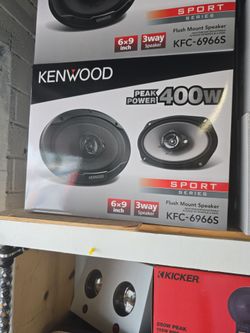 Kenwood KFC-6966S 6 x 9 Inch 400-Watt 3-Way Flush Mount Coaxial Car Speaker