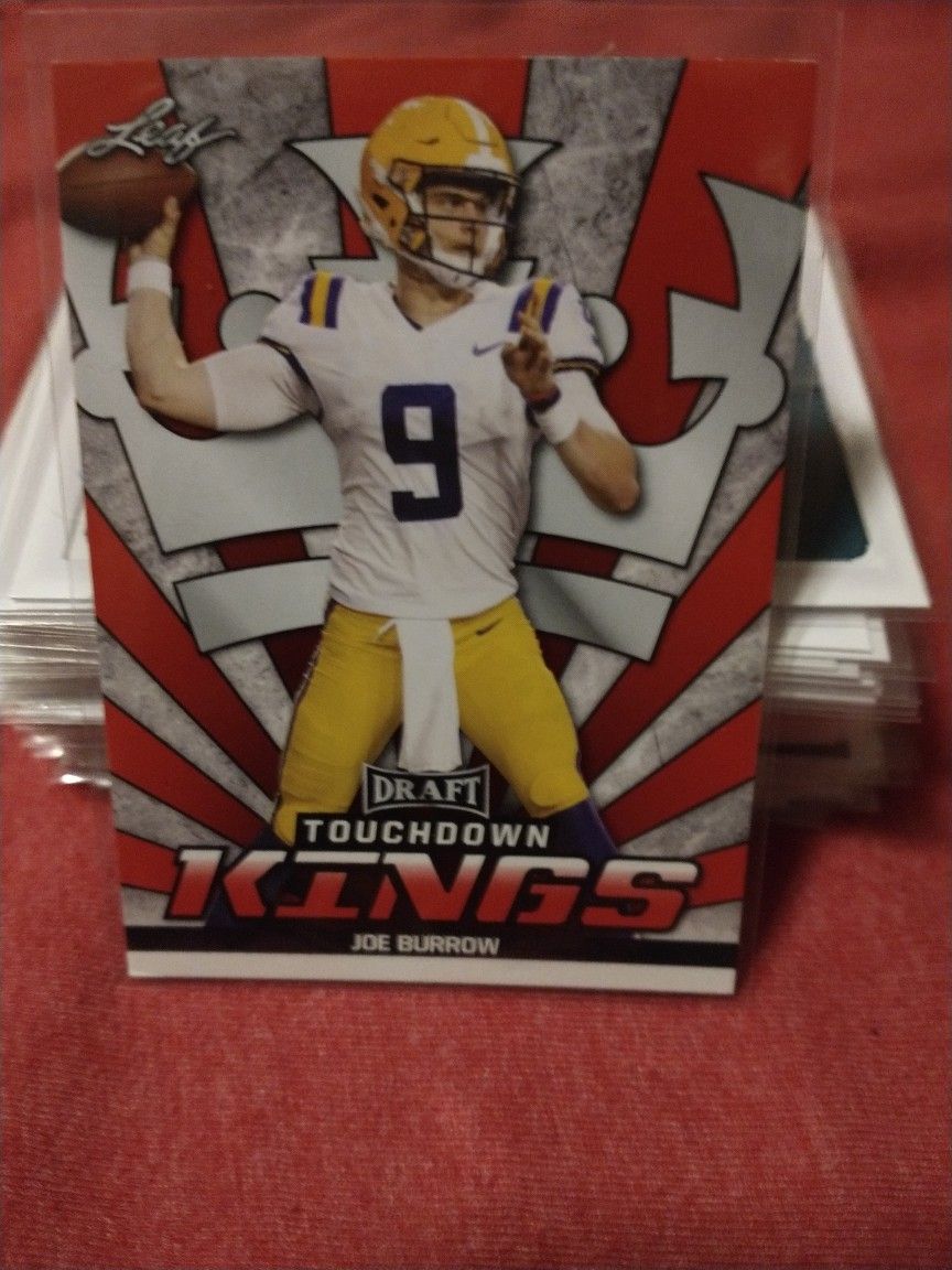 Graded 2020 Leaf Draft Joe Burrow 85 Touchdown Kings Rookie 