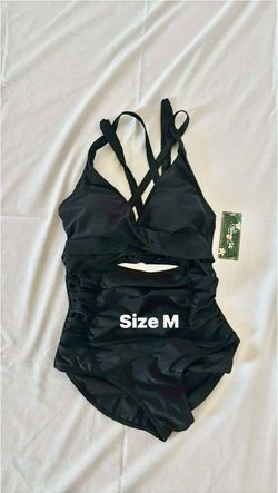 Black One-Piece Swimsuit Size Medium