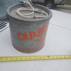 Vintage old pal floating minnow bucket
