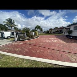 Driveway Pavers Stamp Re Paint 