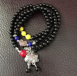 Agate bracelet, multiply colors, brand new! Can be also use as necklace as pic showed, very beautiful design!