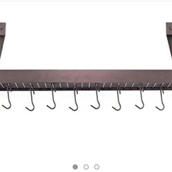 Cuisinart CRBS-36ORB Chef's Classic 36-Inch Rectangular Wall-Mount Bookshelf Rack, Oil-Rubbed Bronze - Oil-rubbed Bronze