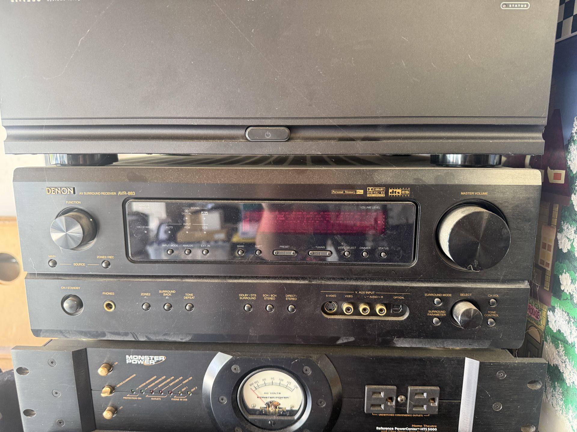 Denon AVR-883 Black Surround Receiver Home Audio Theater
