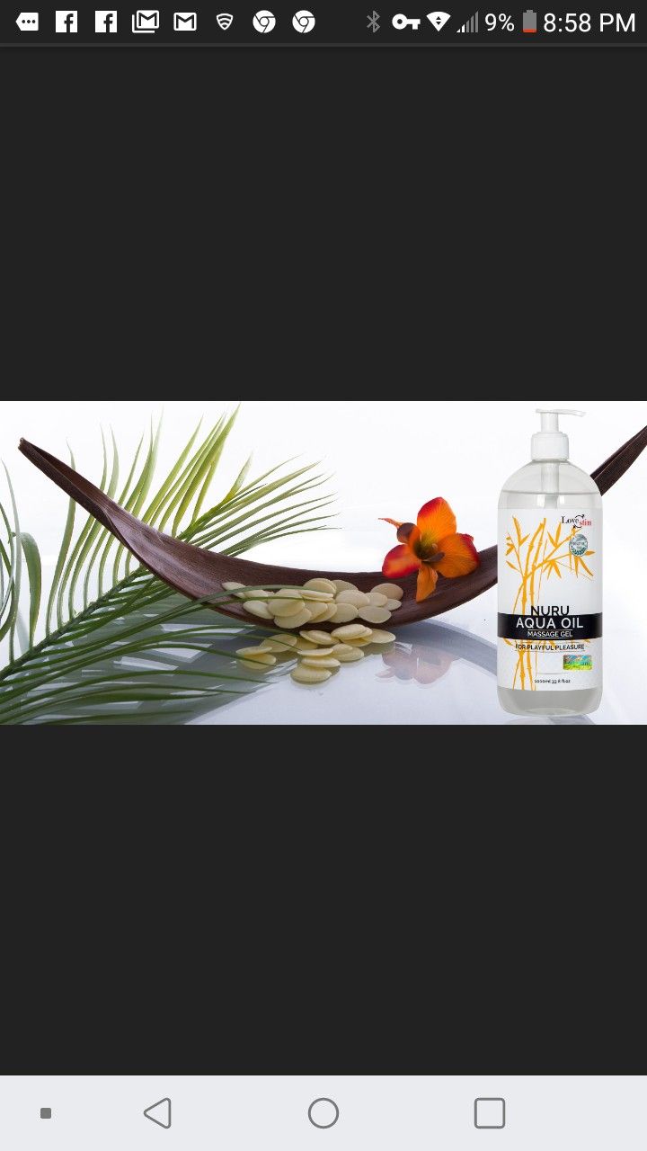 Nuru slide and oil combo