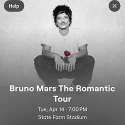 Bruno Mars The Romantic Tour - Tuesday, April 14th