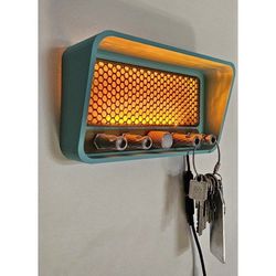 NEW Vintage 50's Style Radio key Holder With LED Option for Home Decoration