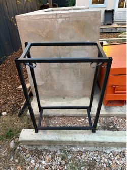 Simple Black Metal Fish Tank Stand 10 gallon