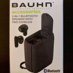 2-IN-1 BLUETOOTH SPEAKER WITH TWS EARBUDS