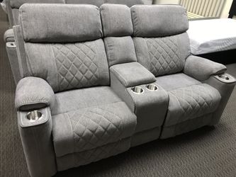 Sofa and loveseat recliners....$40 down and you take home