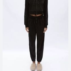 adidas Originals Velour 3 Stripes Track Suit Pants And Zip Up Hoodie Small Y2K