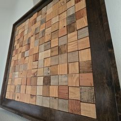 Beautiful Wood Study: Contemporary ART Décor Painting