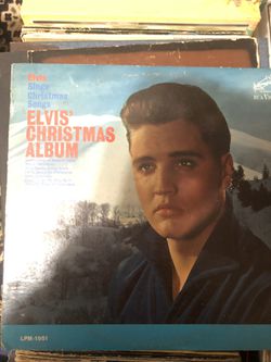 Elvis Presley christmas vinyl record album vintage