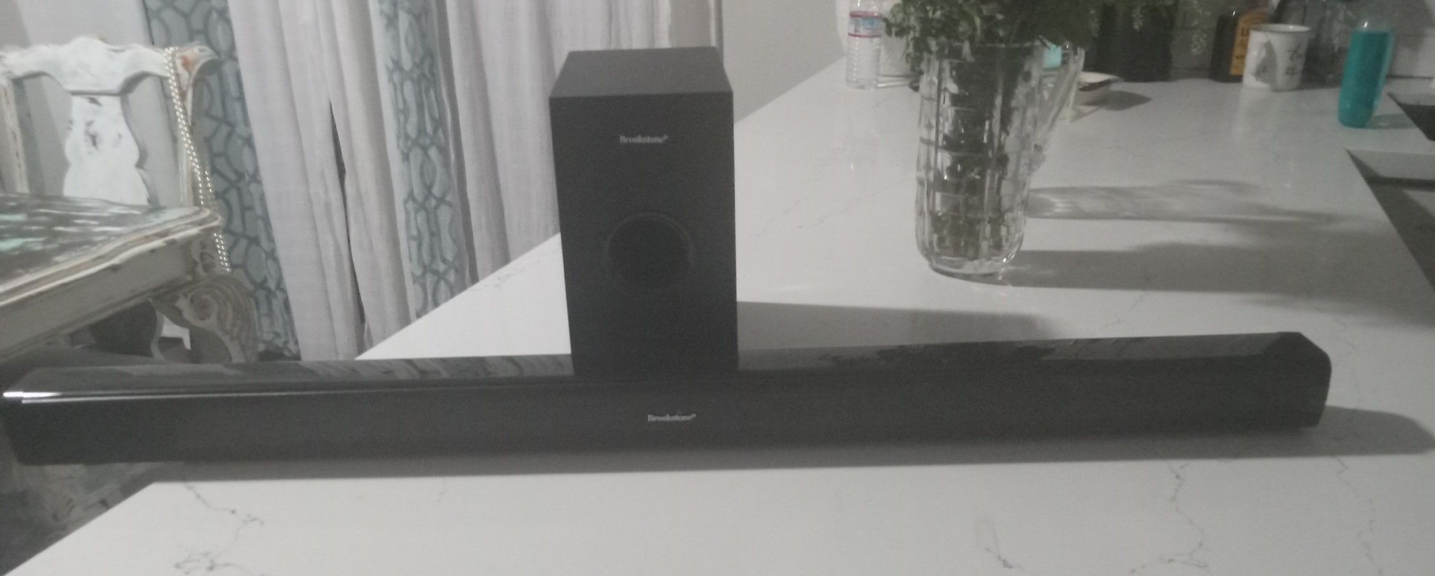 Brookstone Bluetooth Soundbar And Subwolfer