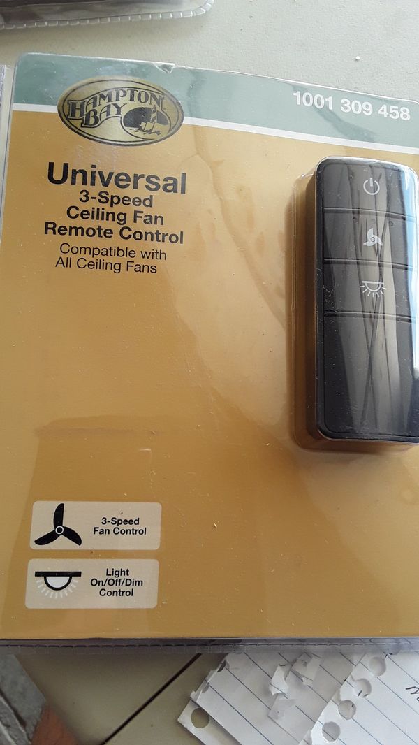 Hampton Bay Universal 3-Speed Ceiling Fan Remote Control