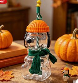 Snoopy glass cup