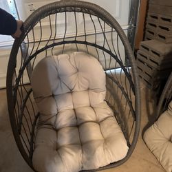 Two Egg Chairs 