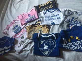 Baby onesie; Dodgers & Rams