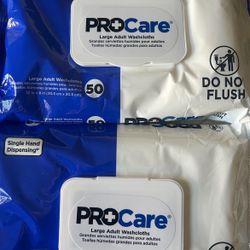 4 Large Adult Washcloths For $20