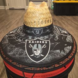 Las Vegas Raiders Straw Hat Sombrero Cap Beach Festival Pool Summer Sports tools Lawn Party Gorra 