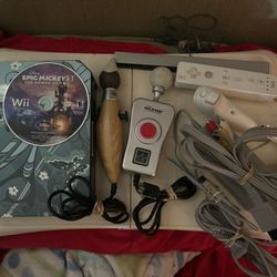 Wii Set Epic Mickey Rare Controllers