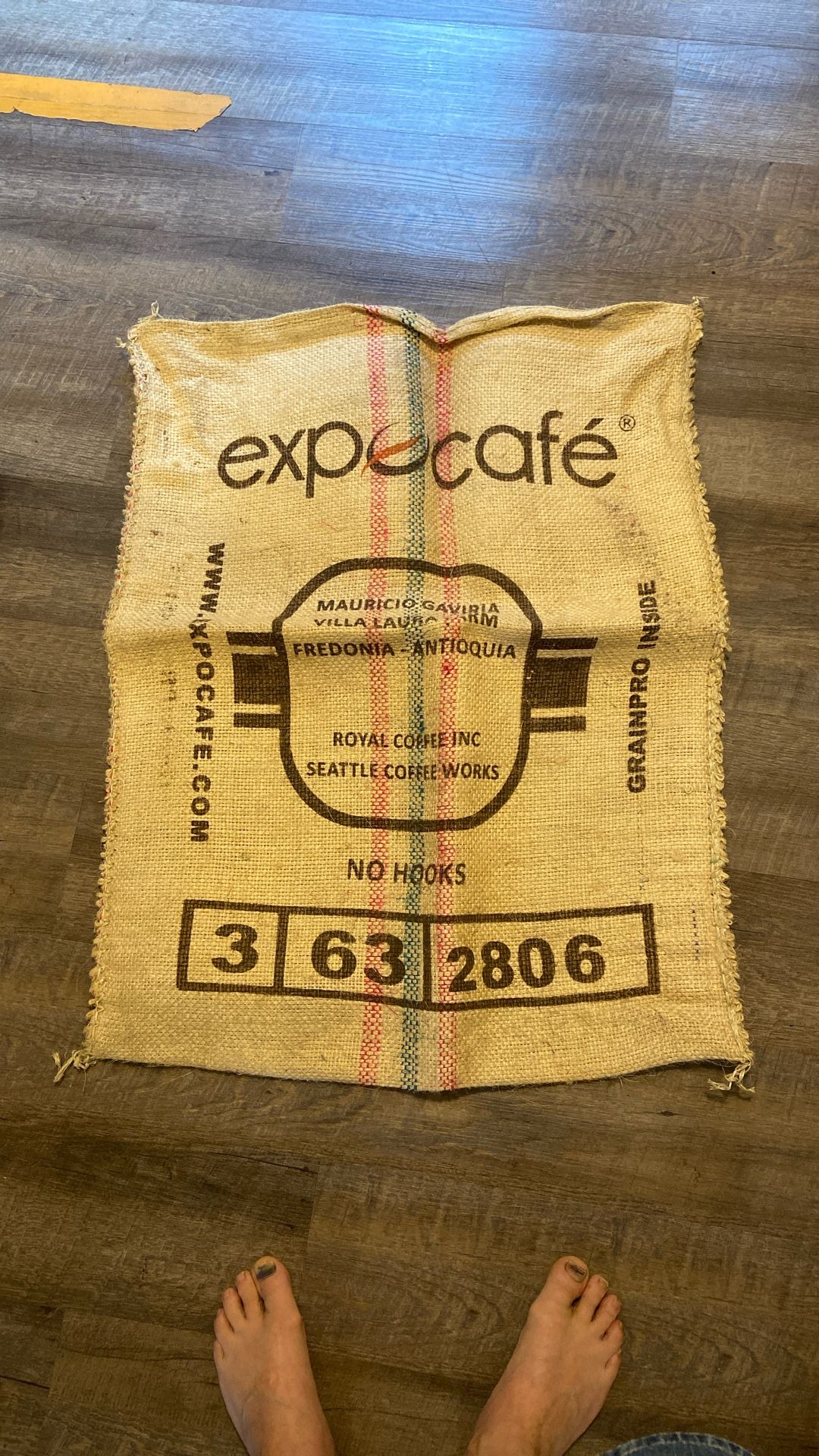Expo cafe 70kg Burlap Coffee Bag