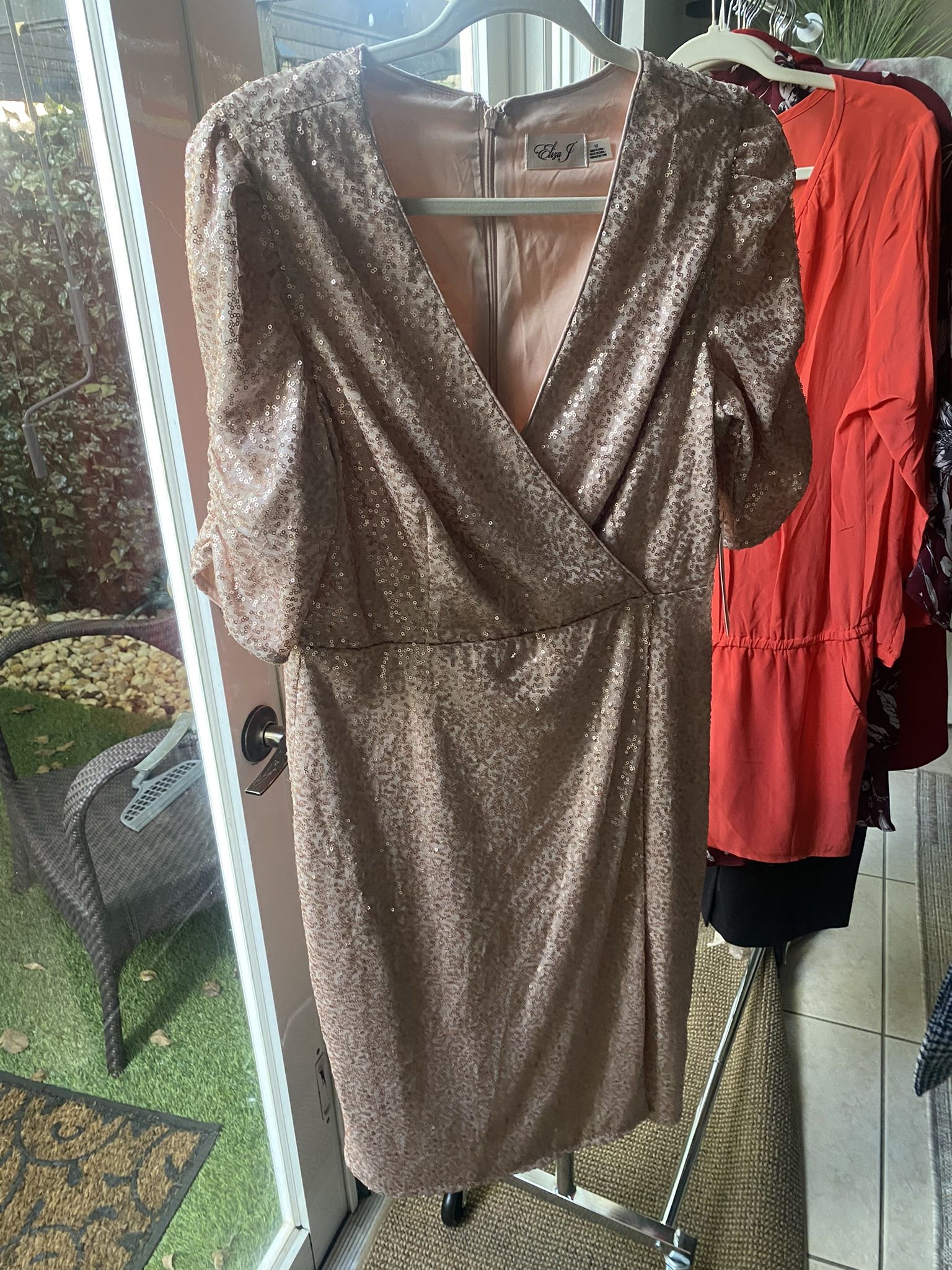 Eliza F Sequined Dress Size 12 $15