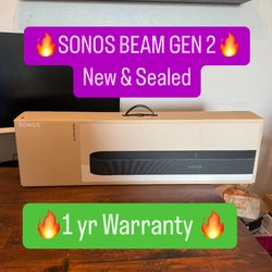 🔥 SONOS BEAM GEN 2 $299 🔥 NEW 1 YEAR WARRANTY 🔥