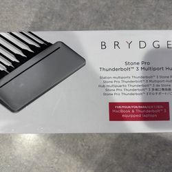Brydge Stone Pro Docking Station | Thunderbolt™ 3 | 87 W, Dual Displays (4K @ 60 Hz), DisplayPort, USB-C 3.1 Gen 2, USB-A & More | MacOS & Windows