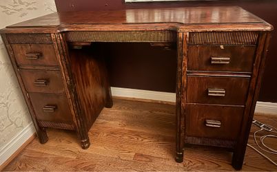 Solid wood writing desk