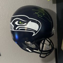Russell Wilson Autographed Seattle Seahawks Speed Full Size Replica Helmet